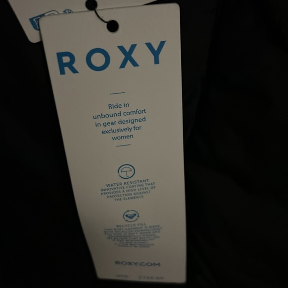 NWT ROXY Winter Rebel Insulated Winter Jacket Coat Black   Sz M & L $150 - Picture 4 of 5